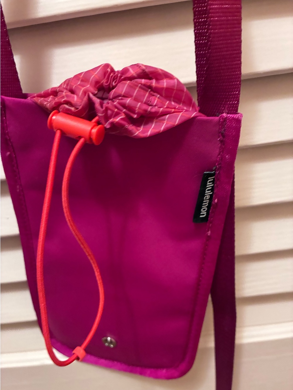 lululemon athletica Hot Pink Drawstring Crossbody Pouch